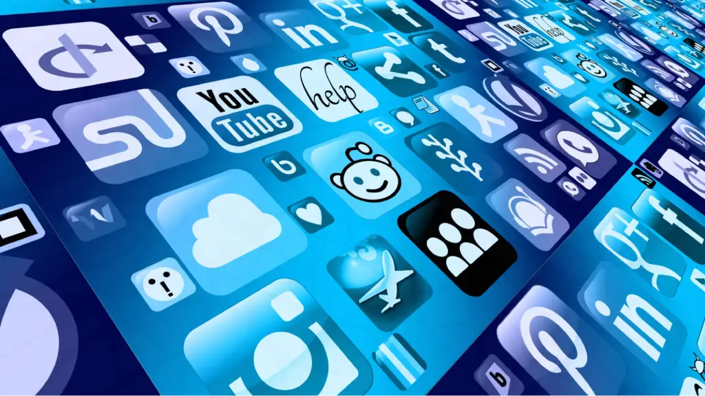 Streamlining Long-Term Software Maintenance A collection of social media and digital application icons displayed across a blue interface, representing software ecosystems, online platforms, digital connectivity, and the ongoing maintenance and management of modern applications.