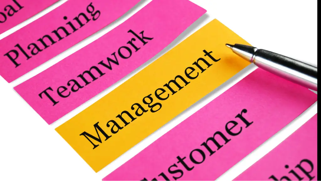 White Label Google Ads Management Process A diagram highlighting the word “Management” among business planning terms represents the structured process of managing white label Google Ads campaigns.